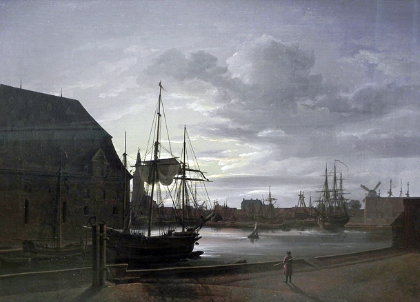 Frederiksholms Canal in Copenhagen with Christian IV's Brewery: 1817